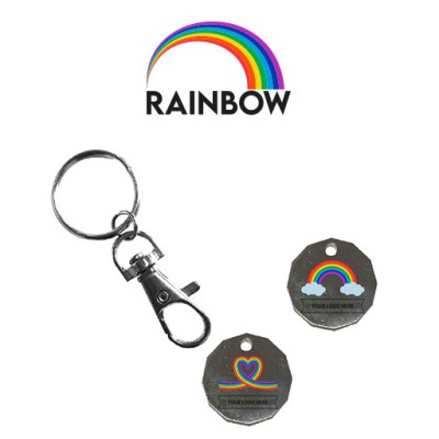 Rainbow Metal Trolley Coin - Printed