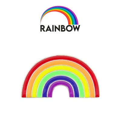 Rainbow Pin Badge
